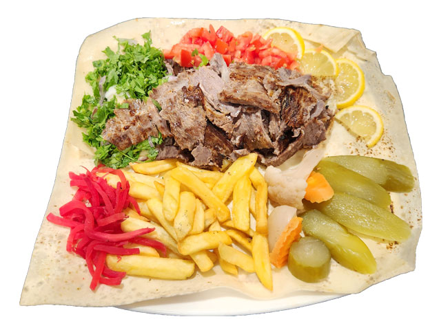 صورة شاورما لحم فرط